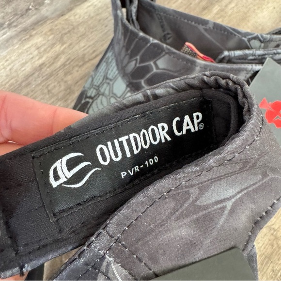 NWT! Kryptek Gray and Black Camo Print Outdoor Cap Visor - Picture 5 of 9